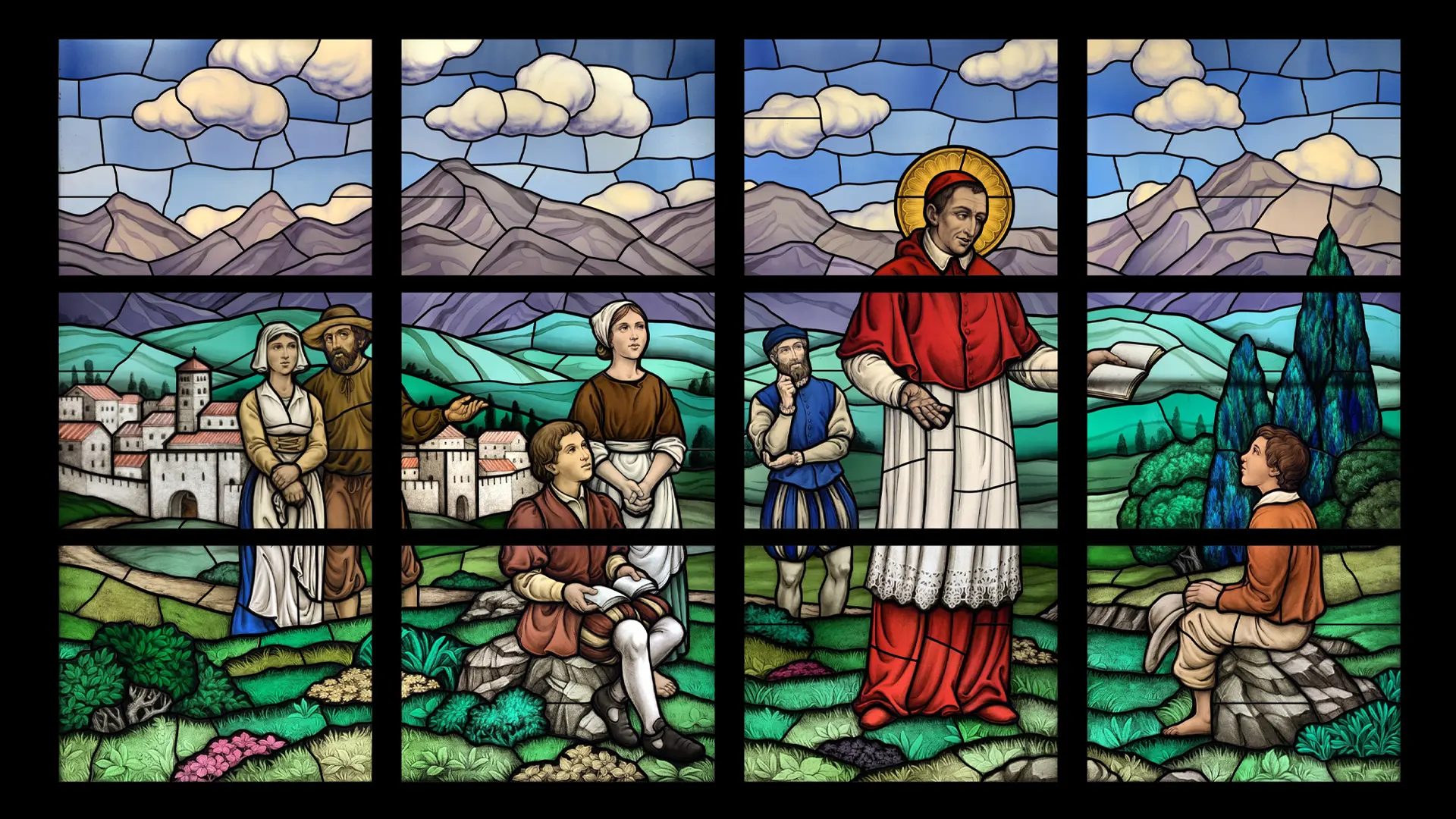 Willet stained glass